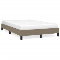 vidaXL Estructura de cama tela gris taupe 120x190 cm