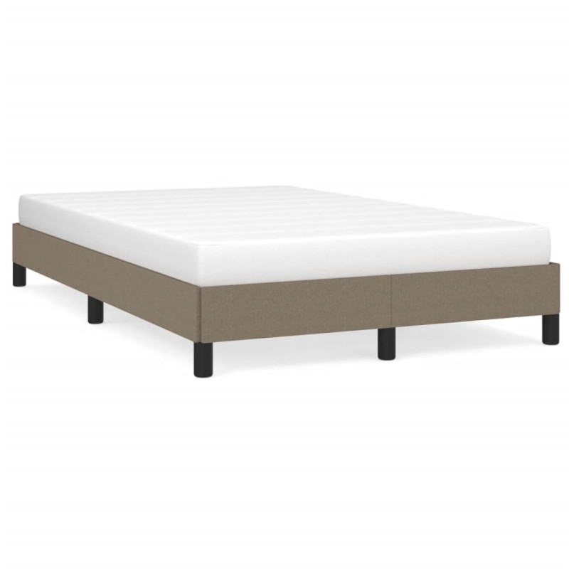 vidaXL Estructura de cama tela gris taupe 120x190 cm
