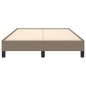 vidaXL Estructura de cama tela gris taupe 120x190 cm