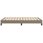 vidaXL Estructura de cama tela gris taupe 120x190 cm
