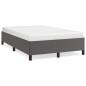 vidaXL Estructura de cama cuero sintético gris 120x190 cm vidaXL Estructura de cama cuero sintético gris 120x190 cm