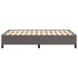 vidaXL Estructura de cama cuero sintético gris 120x190 cm vidaXL Estructura de cama cuero sintético gris 120x190 cm