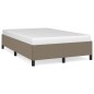 vidaXL Estructura de cama tela gris taupe 120x190 cm vidaXL Estructura de cama tela gris taupe 120x190 cm