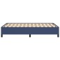 vidaXL Estructura de cama tela azul 120x190 cm vidaXL Estructura de cama tela azul 120x190 cm