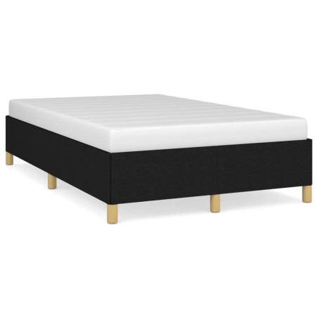 vidaXL Estructura de cama tela negro 120x190 cm