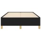 vidaXL Estructura de cama tela negro 120x190 cm