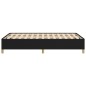 vidaXL Estructura de cama tela negro 120x190 cm
