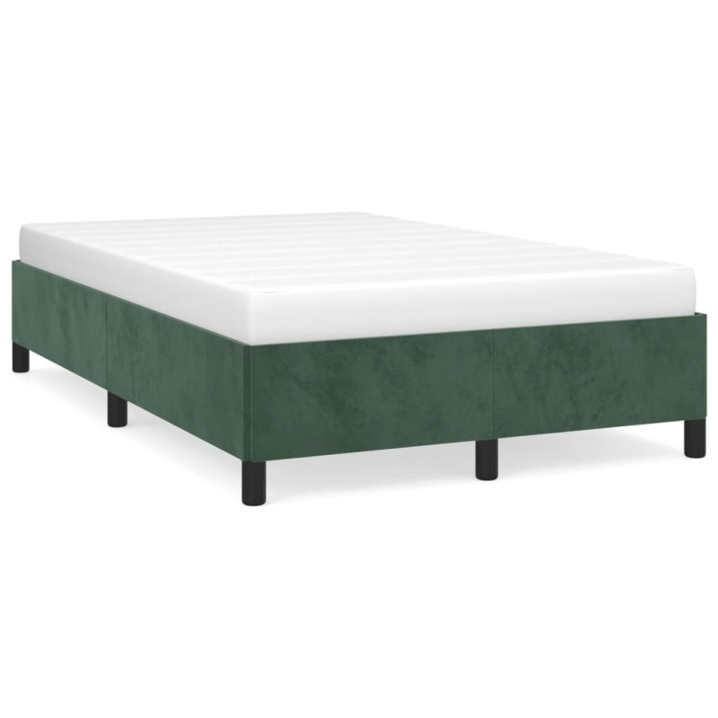 vidaXL Estructura de cama terciopelo verde 120x190 cm vidaXL Estructura de cama terciopelo verde 120x190 cm