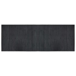 vidaXL Alfombra rectangular bambú gris 70x200 cm