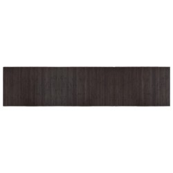vidaXL Alfombra rectangular bambú marrón oscuro 70x300 cm