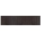vidaXL Alfombra rectangular bambú marrón oscuro 70x300 cm vidaXL Alfombra rectangular bambú marrón oscuro 70x300 cm