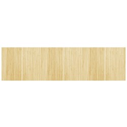 vidaXL Alfombra rectangular bambú color natural claro 80x300 cm
