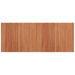 vidaXL Alfombra rectangular bambú marrón 80x200 cm