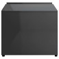 vidaXL Mesa de centro madera contrachapada gris brillante 90x45x35 cm vidaXL Mesa de centro madera contrachapada gris brillante 90x45x35 cm