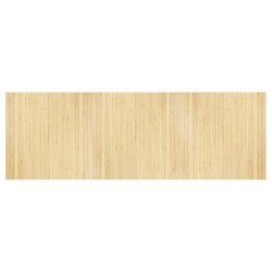vidaXL Alfombra rectangular bambú color natural claro 100x300 cm