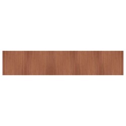 vidaXL Alfombra rectangular bambú marrón 100x500 cm