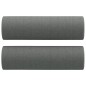 vidaXL Sofá de 2 plazas con cojines tela gris oscuro 140 cm vidaXL Sofá de 2 plazas con cojines tela gris oscuro 140 cm