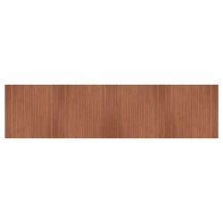 vidaXL Alfombra rectangular bambú marrón 100x400 cm
