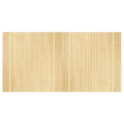 vidaXL Alfombra rectangular bambú color natural claro 100x200 cm