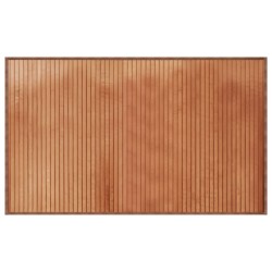 vidaXL Alfombra rectangular bambú marrón 60x100 cm