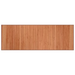 vidaXL Alfombra rectangular bambú marrón 70x200 cm