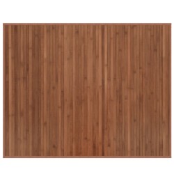 vidaXL Alfombra rectangular bambú marrón 80x100 cm