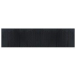 vidaXL Alfombra rectangular bambú negro 100x400 cm