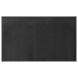 vidaXL Alfombra rectangular bambú gris 60x100 cm
