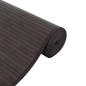 vidaXL Alfombra rectangular bambú marrón oscuro 60x200 cm vidaXL Alfombra rectangular bambú marrón oscuro 60x200 cm