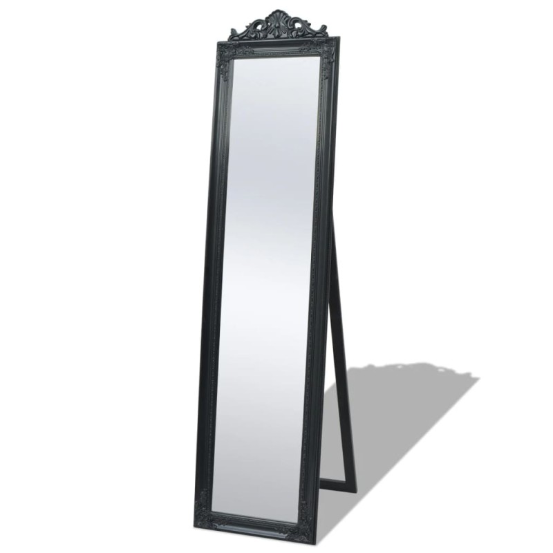 vidaXL Espejo de pie estilo barroco negro 160x40 cm vidaXL Espejo de pie estilo barroco negro 160x40 cm