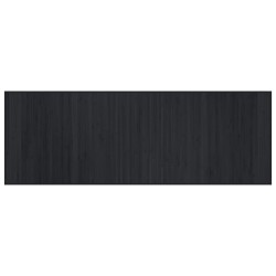 vidaXL Alfombra rectangular bambú negro 70x200 cm