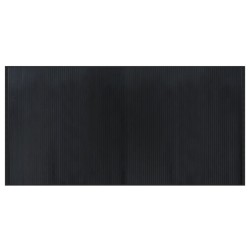 vidaXL Alfombra rectangular bambú negro 100x200 cm