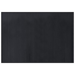 vidaXL Alfombra rectangular bambú negro 70x100 cm
