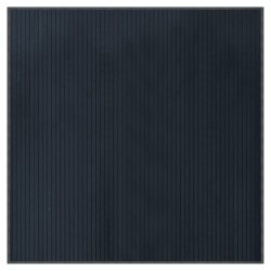 vidaXL Alfombra cuadrada bambú gris 100x100 cm