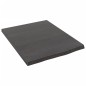 vidaXL Encimera de baño madera maciza tratada gris oscuro 40x50x2 cm vidaXL Encimera de baño madera maciza tratada gris oscuro 40x50x2 cm