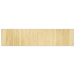 vidaXL Alfombra rectangular bambú color natural claro 70x300 cm