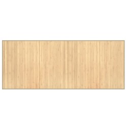 vidaXL Alfombra rectangular bambú color natural claro 80x200 cm