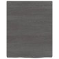 vidaXL Encimera de baño madera maciza tratada gris oscuro 40x50x2 cm vidaXL Encimera de baño madera maciza tratada gris oscuro 40x50x2 cm