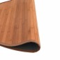 vidaXL Alfombra redonda bambú marrón 80 cm