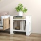 vidaXL Estantería/divisor de espacios madera pino blanco 60x35x57 cm vidaXL Estantería/divisor de espacios madera pino blanco 60x35x57 cm