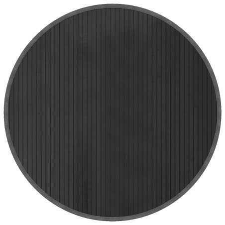 vidaXL Alfombra redonda bambú gris 80 cm