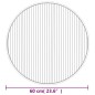 vidaXL Alfombra redonda bambú marrón oscuro 60 cm