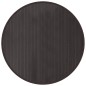 vidaXL Alfombra redonda bambú marrón oscuro 100 cm vidaXL Alfombra redonda bambú marrón oscuro 100 cm