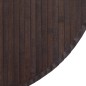 vidaXL Alfombra redonda bambú marrón oscuro 100 cm vidaXL Alfombra redonda bambú marrón oscuro 100 cm