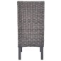 vidaXL Sillas de comedor 2 unidades ratán Kubu y madera mango marrón vidaXL Sillas de comedor 2 unidades ratán Kubu y madera mango marrón