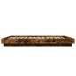 vidaXL Estructura cama con luces LED madera roble ahumado 140x190 cm