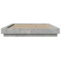 vidaXL Estructura de cama madera de ingeniería gris hormigón 120x190cm vidaXL Estructura de cama madera de ingeniería gris hormigón 120x190cm