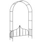 vidaXL Arco de jardín con puerta hierro negro 138x40x238 cm vidaXL Arco de jardín con puerta hierro negro 138x40x238 cm