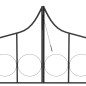 vidaXL Arco de jardín con puerta hierro negro 138x40x238 cm vidaXL Arco de jardín con puerta hierro negro 138x40x238 cm