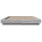vidaXL Estructura de cama madera de ingeniería gris Sonoma 120x200 cm